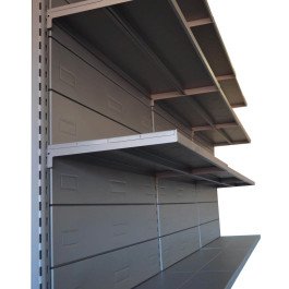 Modulo aggiuntivo scaffale in metallo verniciato di cm. 75x50x200h