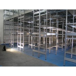 MODULO AGGIUNTIVO scaffale in metallo da magazzino Zincata cm. 120x30x200h