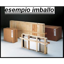 Vetrina esposizione con mobile in legno verniciato di vari colori e piani interni regolabili cm. 73x39x220h