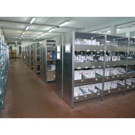 MODULO AGGIUNTIVO scaffale in metallo da magazzino Zincata cm. 120x30x200h