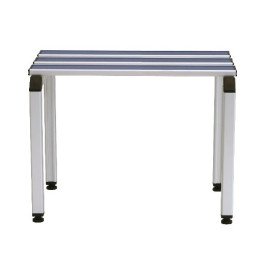 Panchina spogliatoio colorata in alluminio anodizzato a 3 posti cm. 100x41x46h
