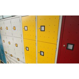 Casellario monoblocco armadio metallico a 15 vani cm. 90,7x50x180h