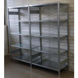 MODULO AGGIUNTIVO scaffale metallico per magazzino Zincata cm. 80x30x150h