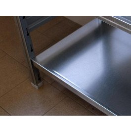 MODULO AGGIUNTIVO scaffale in metallo per magazzino Zincata cm. 100x30x150h