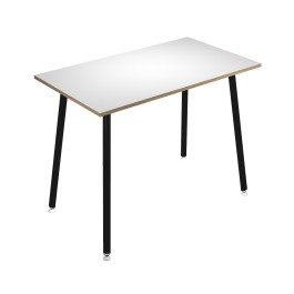 Tavolo verniciato in melaminico e gambe metalliche per sale riunioni cm. 80/140/160/180x105h