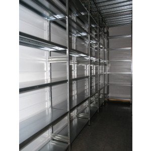 MODULO AGGIUNTIVO scaffale di metallo per magazzino Zincata cm. 80x70x150h
