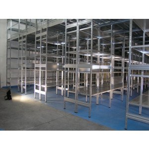 MODULO AGGIUNTIVO scaffalatura metallica per magazzino Zincata cm. 120x60x200h