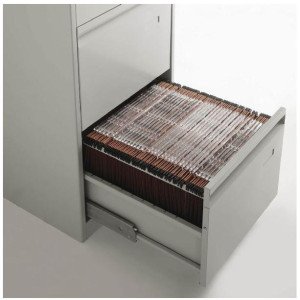 Classificatore metallico verticale a 2 cassetti per archivio documenti cm. 49,5x65,2x73h