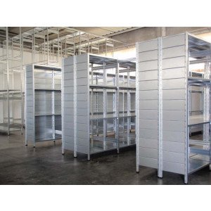 MODULO AGGIUNTIVO scaffalatura metallica per magazzino Zincata cm. 120x60x200h