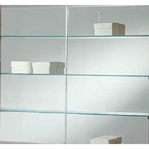 Sostituzione schienale trasparente con schienale a specchio o legno compatibile con vetrina 93/A - 93/MA
