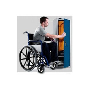 Armadio spogliatoio ad 1 posto per persone affette da disabilità cm. 35x50x155h