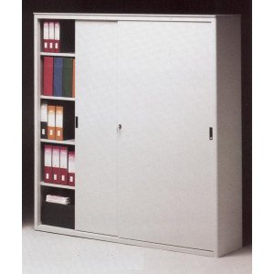 Armadio archiviazione da ufficio in metallo verniciato di vari colori cm. 150x37,5x200H