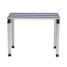 Panchina spogliatoio colorata in alluminio anodizzato a 3 posti cm. 100x41x46h