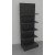 Modulo aggiuntivo scaffale metallico verniciato nero ghisa di cm. 100x50x250h